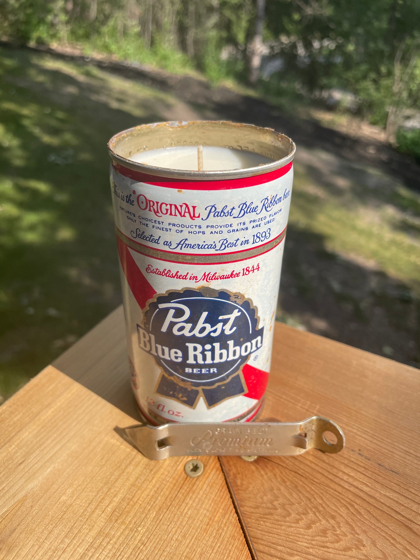 Pabst Blue Ribbon - Vintage Beer Can Candle